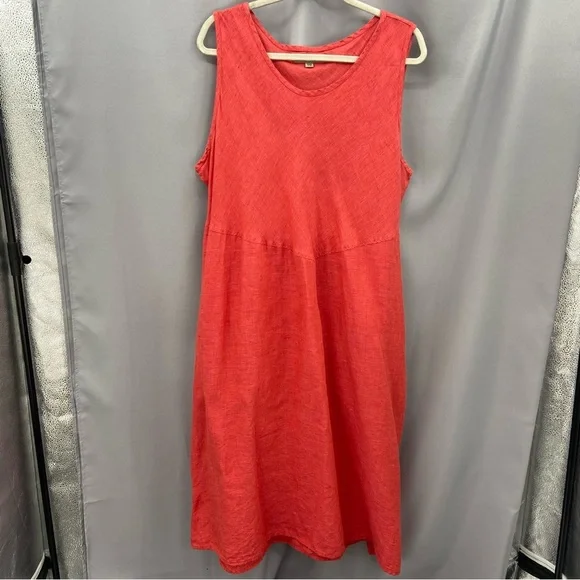 Flax Red Midi Dress - Picture 1 of 9